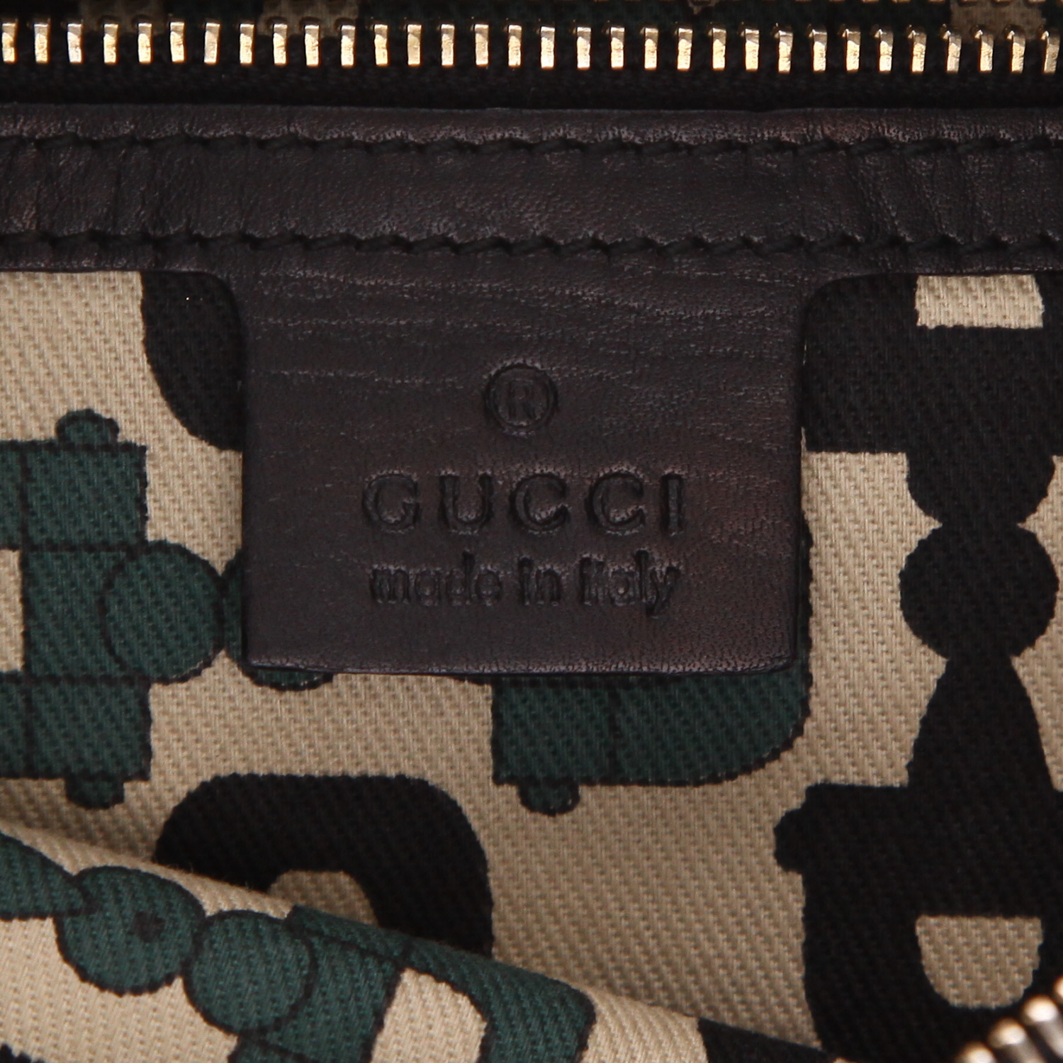 Borsa Gucci  Gucci Vintage in pelle monogram nera - Detail D2