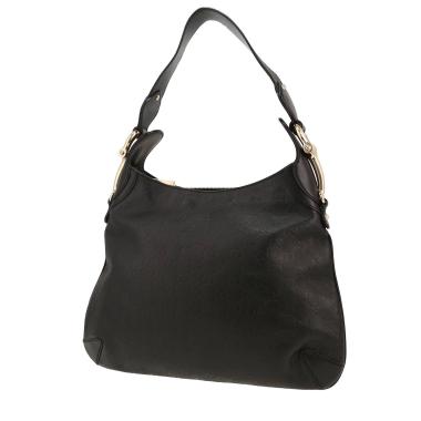 Bolso de mano Gucci   en cuero Monogram negro