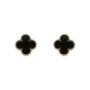 Orecchini Van Cleef 
Arpels Vintage Alhambra in oro giallo e onice - 00pp thumbnail