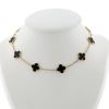 Van Cleef 
Arpels Vintage Alhambra necklace in yellow gold and onyx - 360 thumbnail