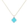 Pendentif Van Cleef 
Arpels Magic Alhambra en or blanc et turquoise - 00pp thumbnail