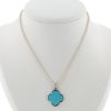 Van Cleef 
Arpels Magic Alhambra pendant in white gold and turquoise - 360 thumbnail