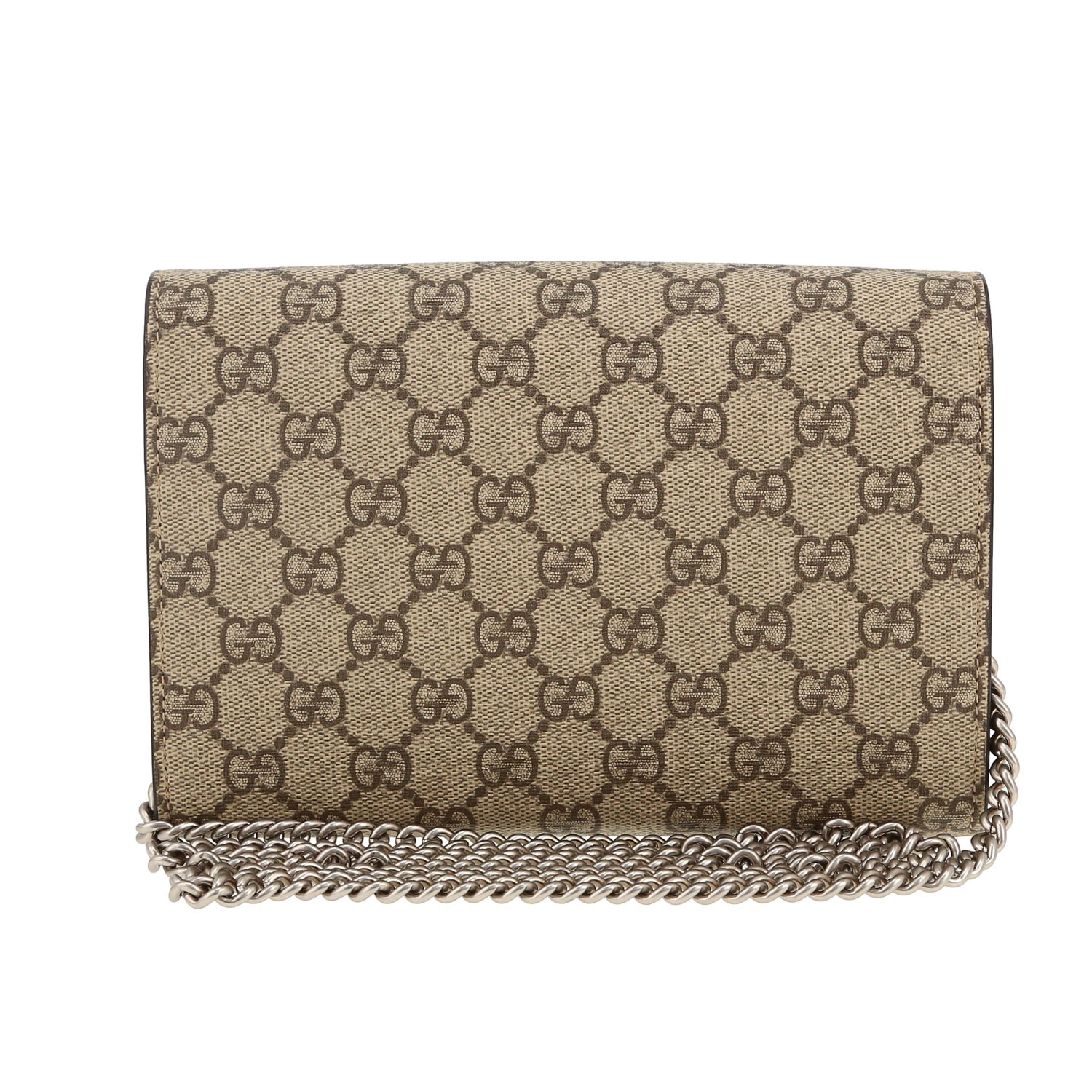 Borsa a tracolla Gucci  Dionysus in tela "sûpreme GG" beige - Detail D4