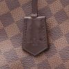 Louis Vuitton  Brittany handbag  in ebene damier canvas  and pink grained leather - Detail D2 thumbnail