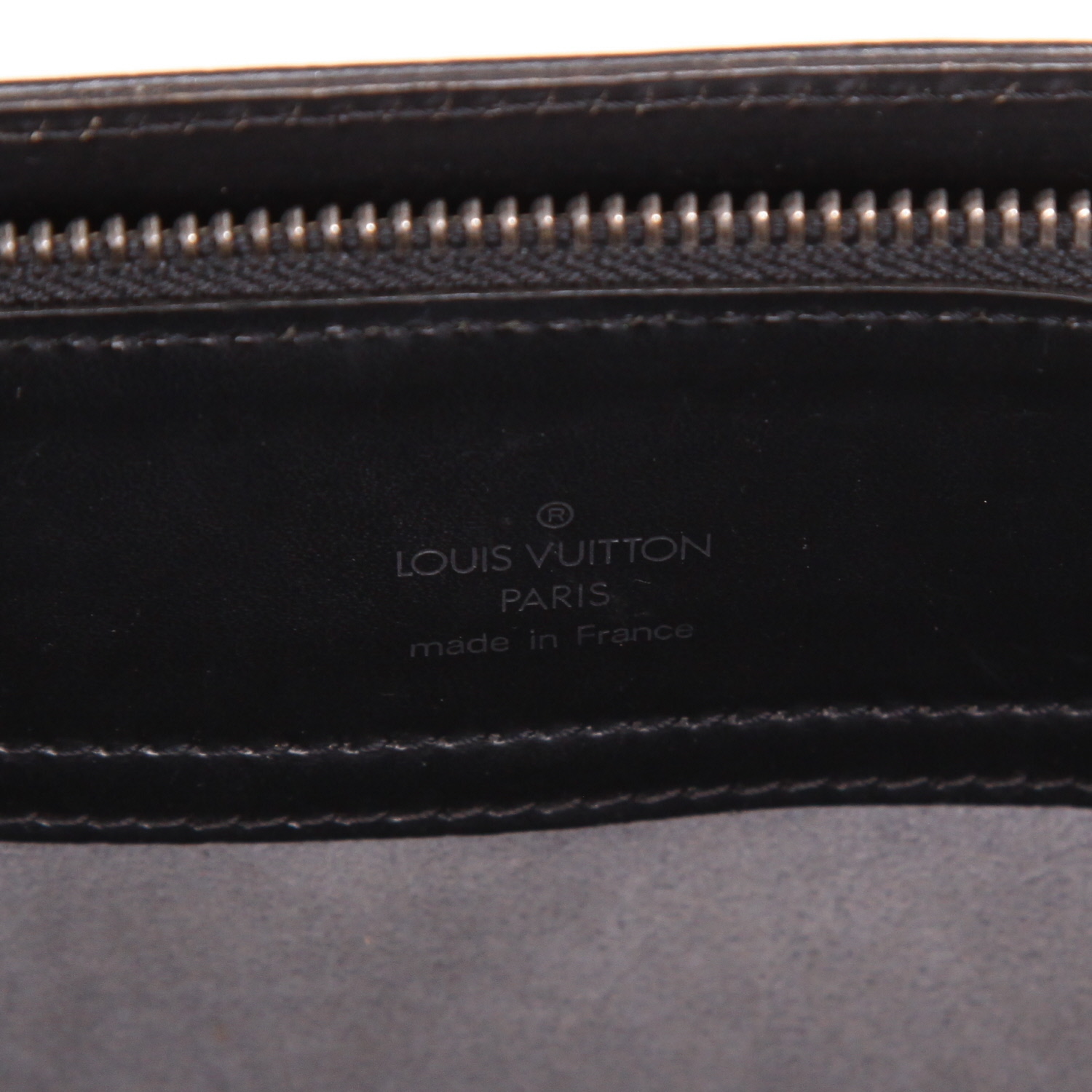 Louis Vuitton Gemeaux shopping bag in black epi leather - Detail D2