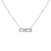 Collier Messika Move en or blanc et diamants - 00pp thumbnail