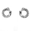 Pendientes Cartier Panthère de oro blanco, diamantes y esmeralda - Detail D4 thumbnail