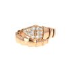 Anello Bulgari Serpenti Viper in oro rosa e diamanti - 360 thumbnail