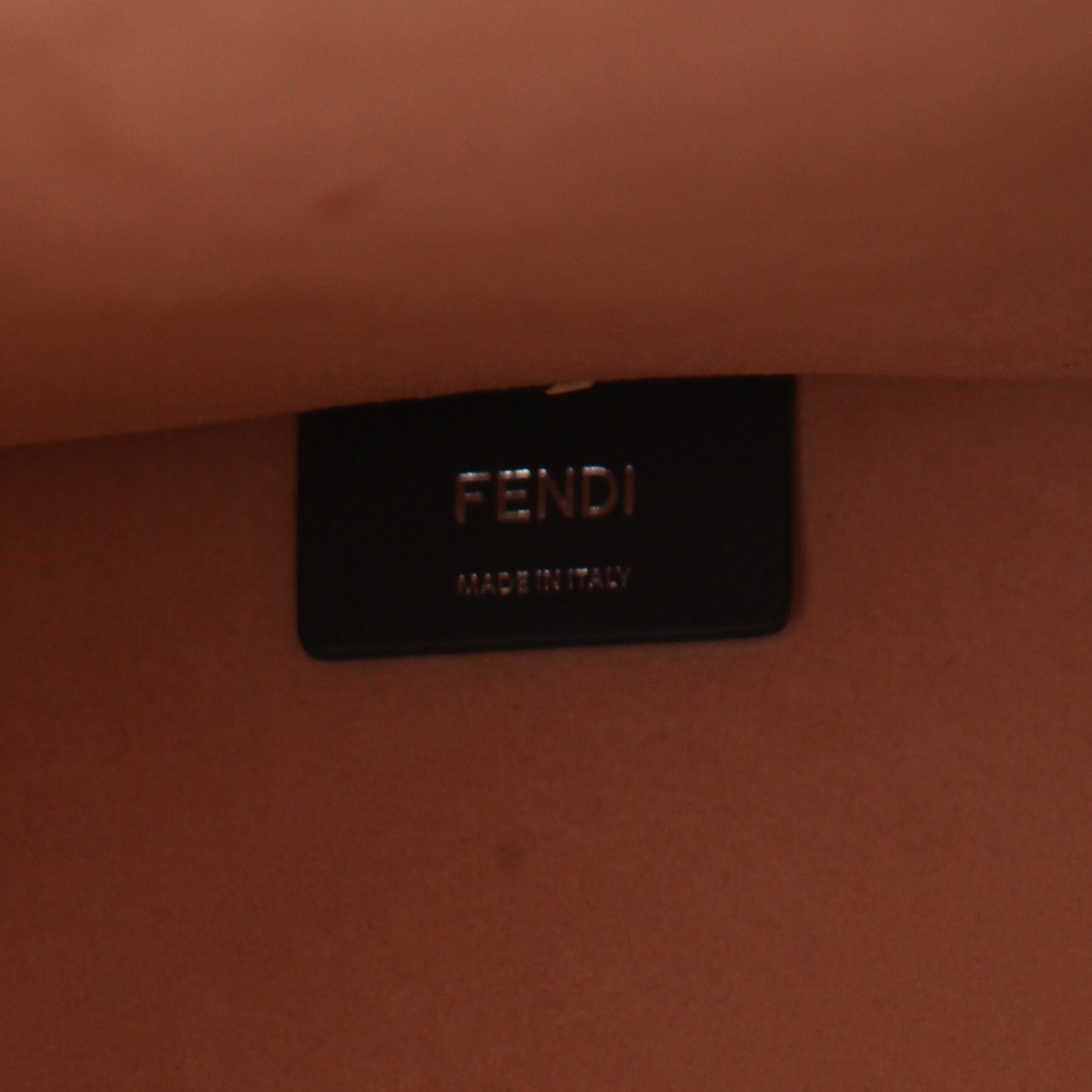 Sac cabas Fendi Sunshine moyen modèle en cuir grainé beige-rosé - Detail D2