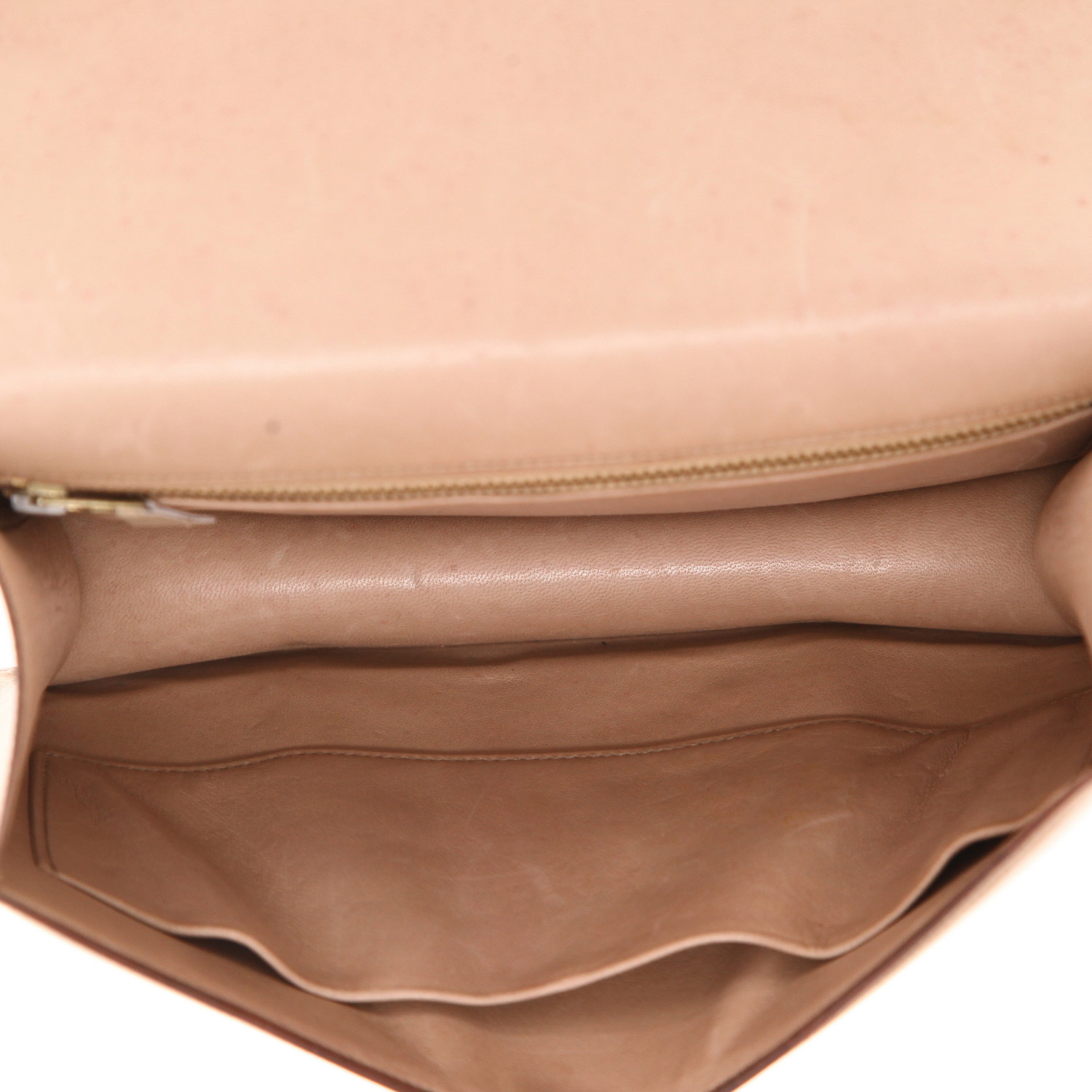 Sac à main Hermès  Constance en cuir box beige - Detail D3