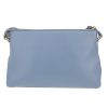 Chloé  Faye shoulder bag  in blue smooth leather  and blue suede - Detail D4 thumbnail