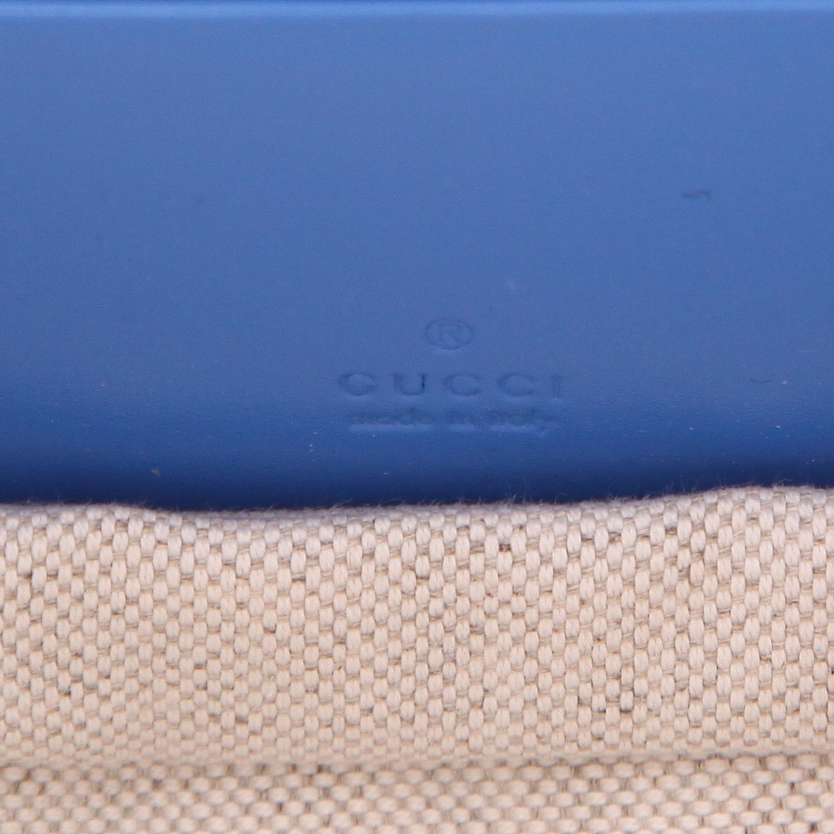 Sac bandoulière Gucci Bamboo petit modèle en cuir bleu et bambou - Detail D2