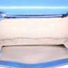 Sac bandoulière Gucci  Bamboo petit modèle  en cuir bleu et bambou - Detail D3 thumbnail