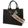 Sac cabas Dior  Book Tote moyen modèle  en cuir cannage noir - 00pp thumbnail