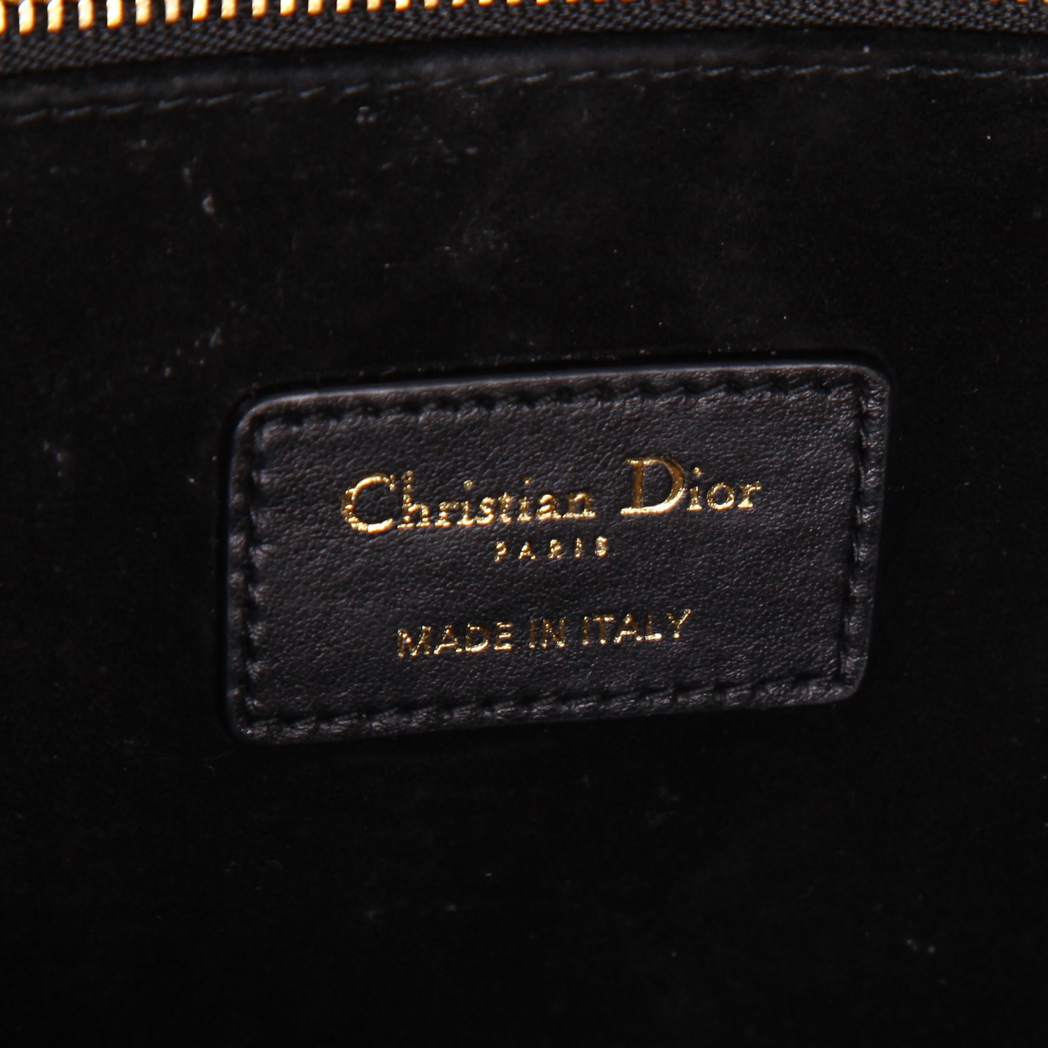 Sac cabas Dior  Book Tote moyen modèle  en cuir cannage noir - Detail D2