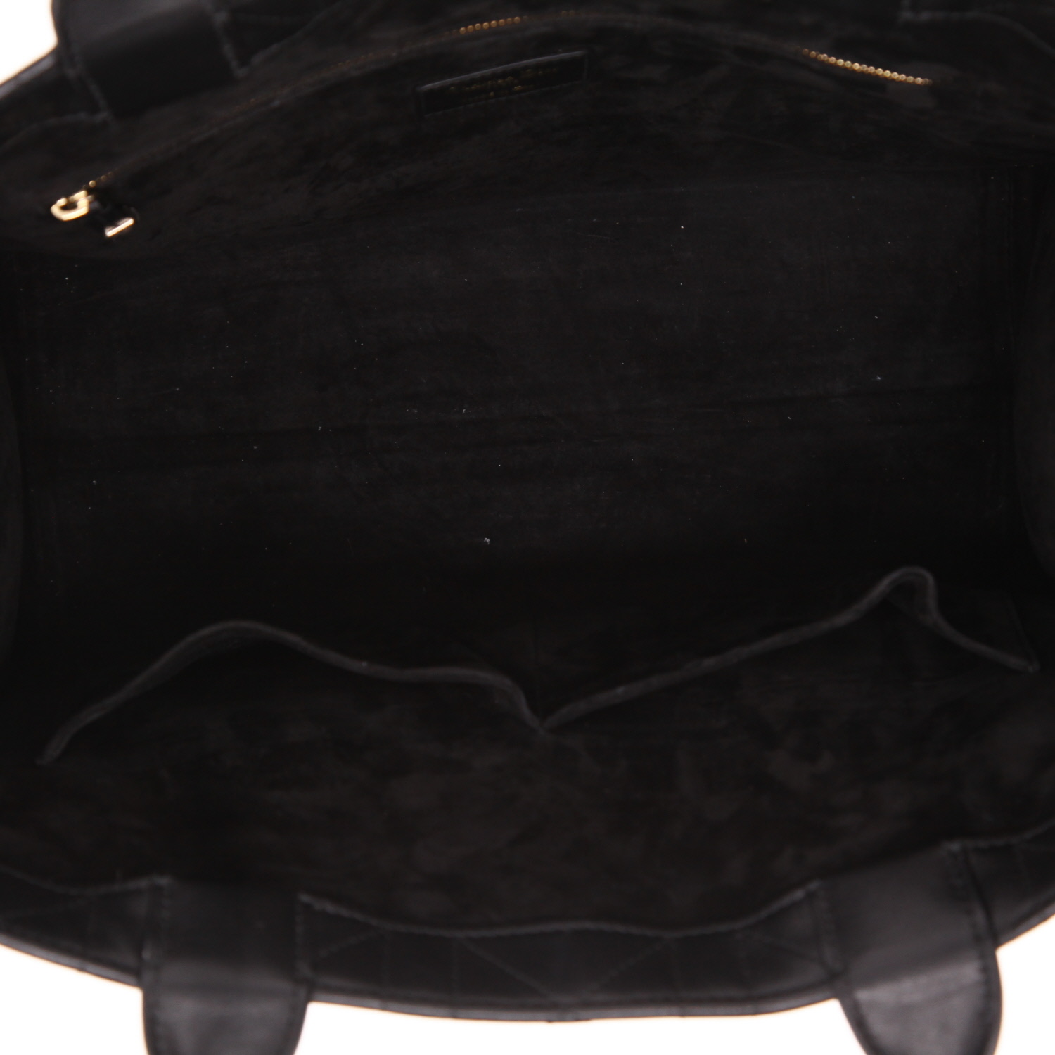 Sac cabas Dior  Book Tote moyen modèle  en cuir cannage noir - Detail D3