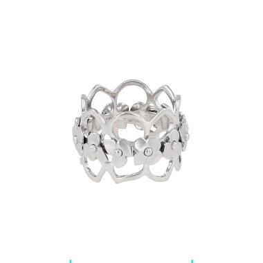Sortija Chaumet Hortensia de oro blanco