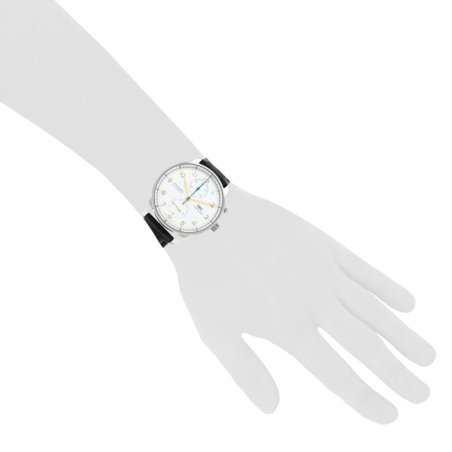 Montre IWC Portuguese-Chronograph en acier Ref: IWC - IW371604  Vers 2020 - Detail D1