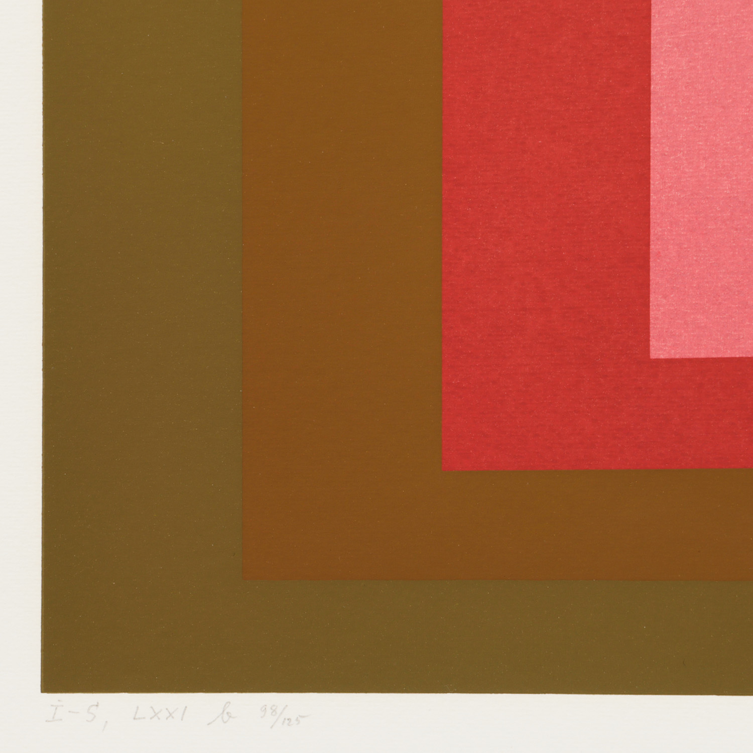 Josef Albers (1888-1976), I-S LXXI b - 1971 - Detail D4