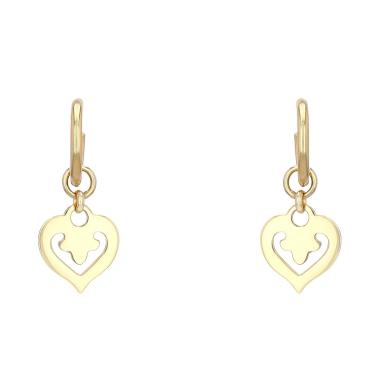 O.J. Perrin Légende hoop earrings in yellow gold