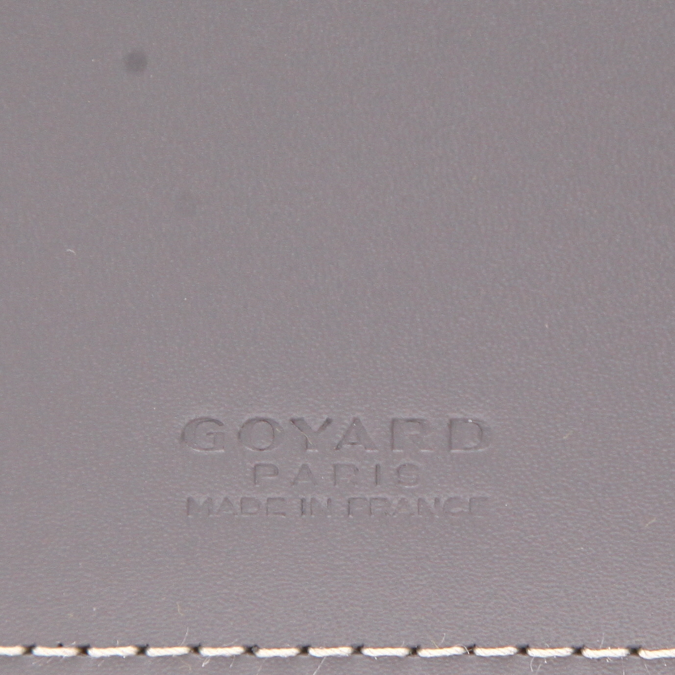Porte-passeport Goyard   en toile Goyardine grise - Detail D2
