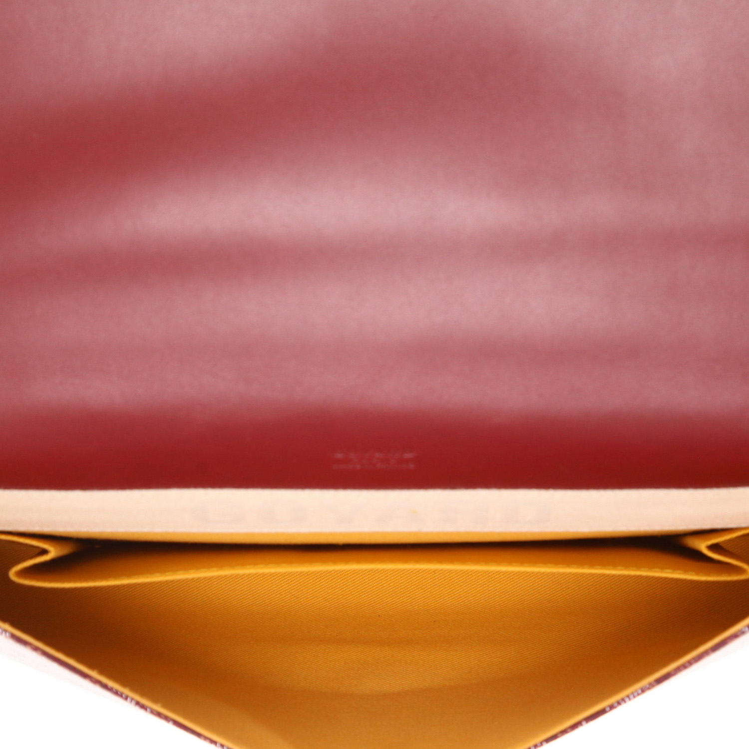 Pochette Goyard  Monte Carlo en toile Goyardine bordeaux - Detail D3