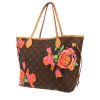 Shopping bag Louis Vuitton  Neverfull Editions Limitées modello medio  in tela monogram e pelle naturale - 00pp thumbnail