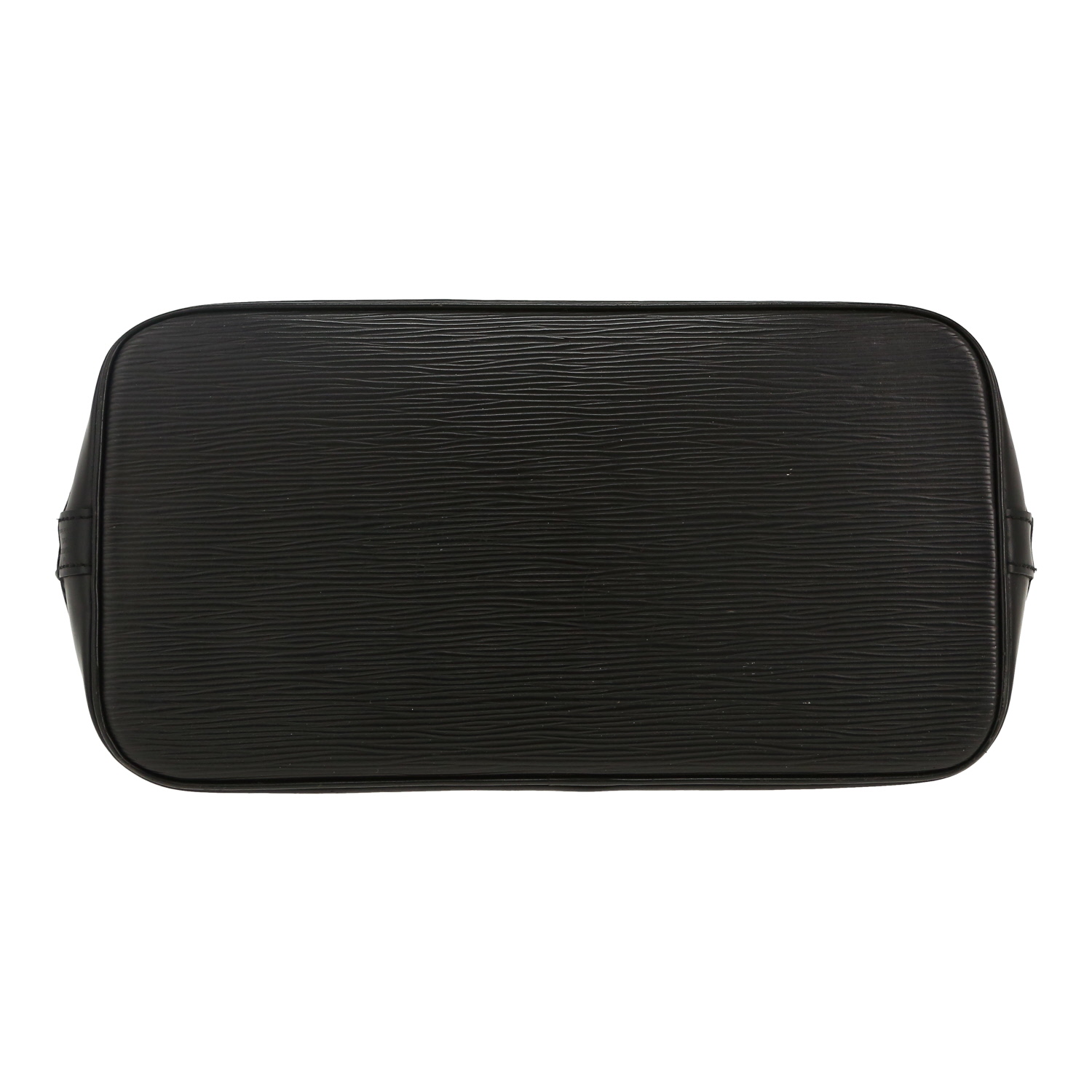 Louis Vuitton Alma medium model handbag in black epi leather - Detail D1