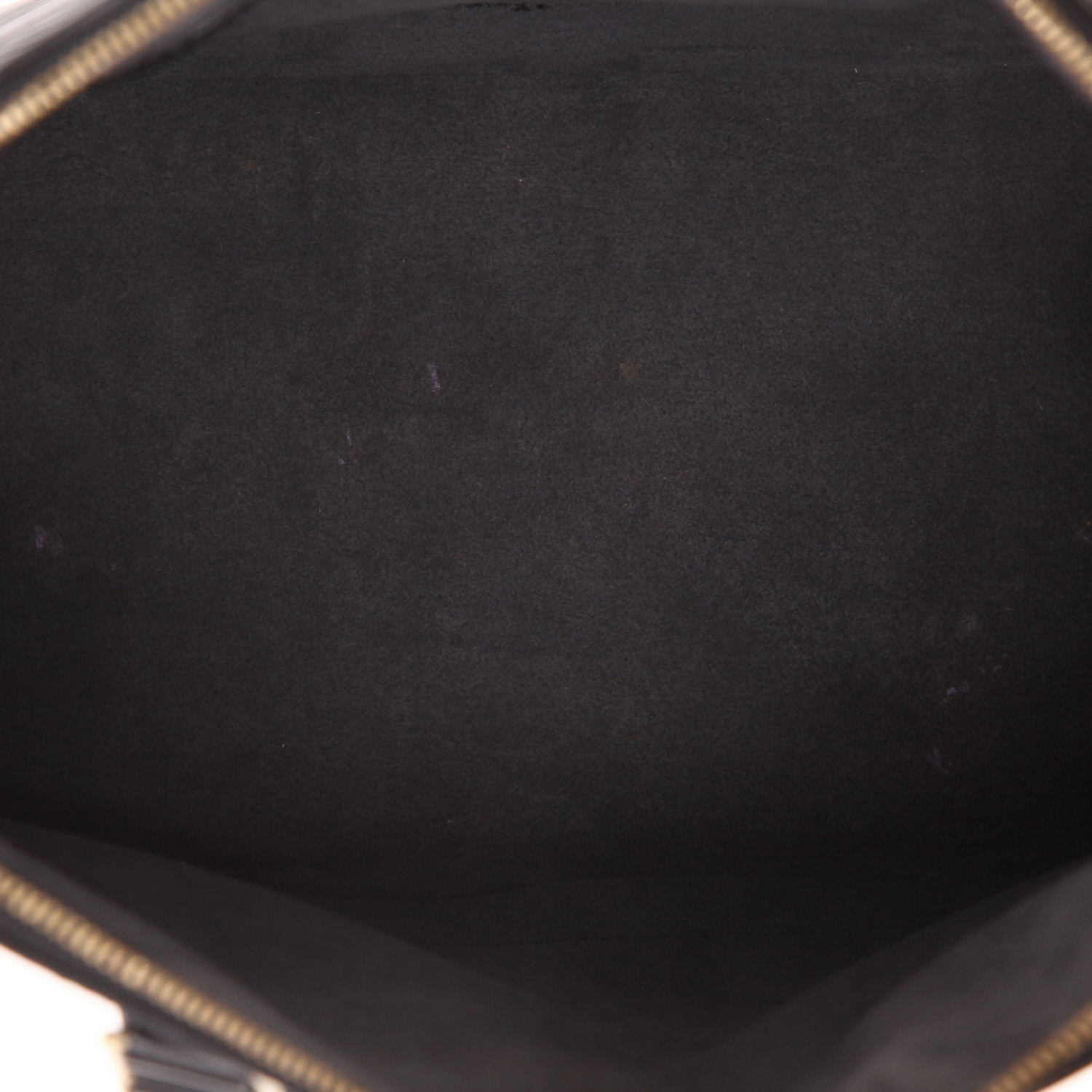 Louis Vuitton Alma medium model handbag in black epi leather - Detail D3