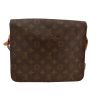 Louis Vuitton  Cartouchiére shoulder bag  in brown monogram canvas  and natural leather - Detail D5 thumbnail