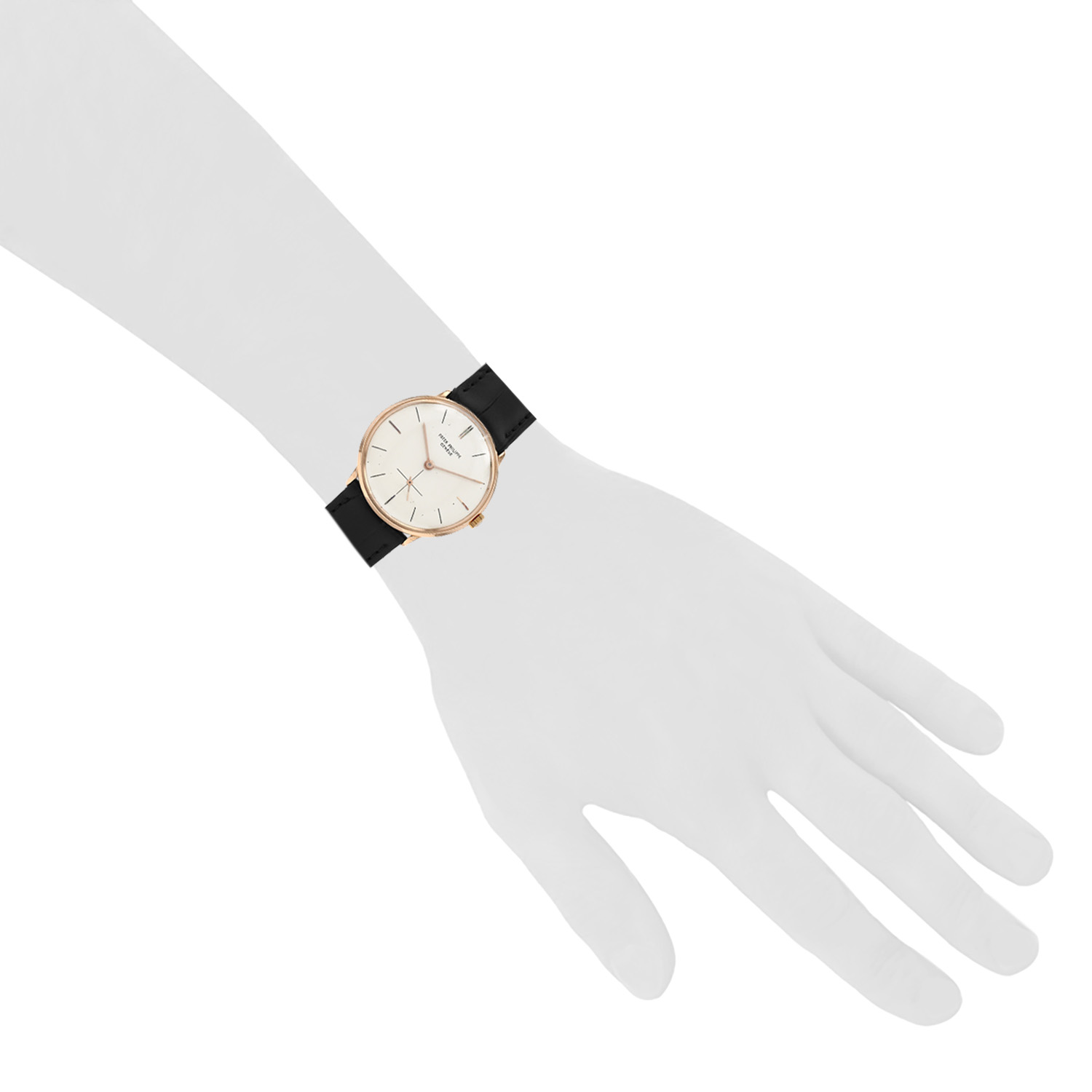 Patek Philippe Calatrava  in pink gold Ref: Patek Philippe - 2573  Circa 1963 - Detail D1