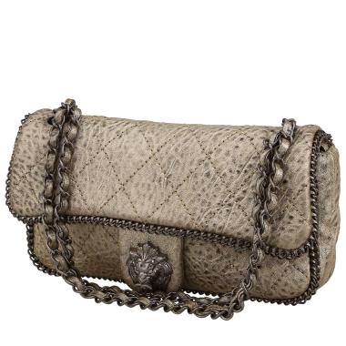 Borsa Chanel   in pelle grigia