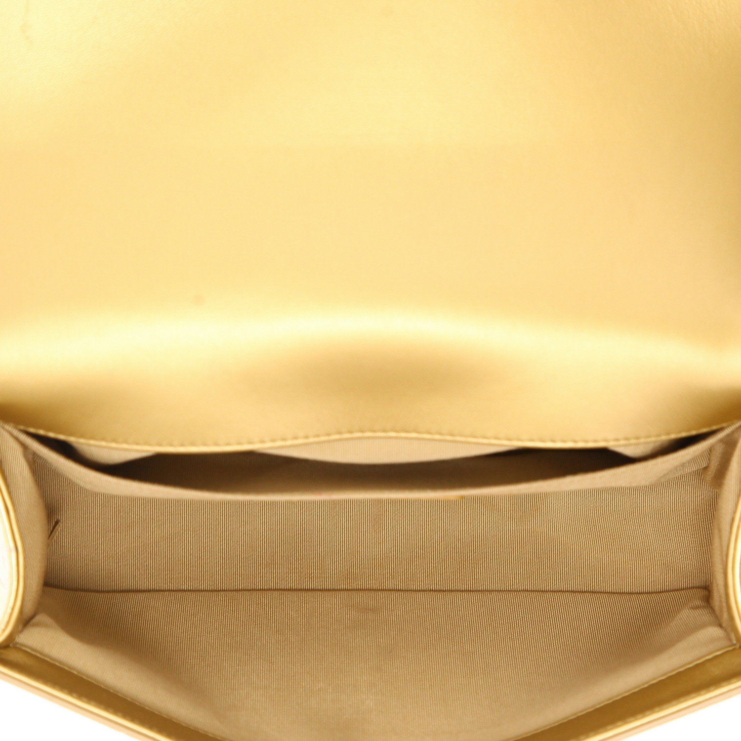 Chanel Boy shoulder bag in gold leather - Detail D3