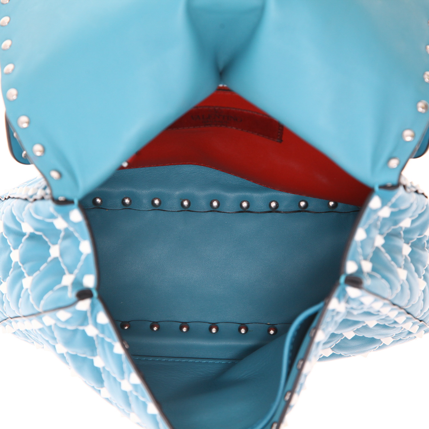 Valentino Garavani Rockstud shoulder bag in leather - Detail D3