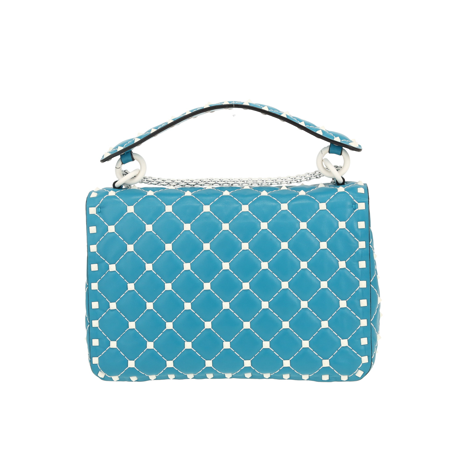 Valentino Garavani Rockstud shoulder bag in leather - Detail D4