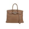 Bolso de mano Hermès  Birkin 35 cm en cuero marrón etoupe - 360 thumbnail