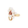 Tasaki  ring in yellow gold, cultured pearls and ruby - 00pp thumbnail