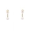 Orecchini Mikimoto  in oro giallo, perle coltivate Akoya e diamanti - 360 thumbnail