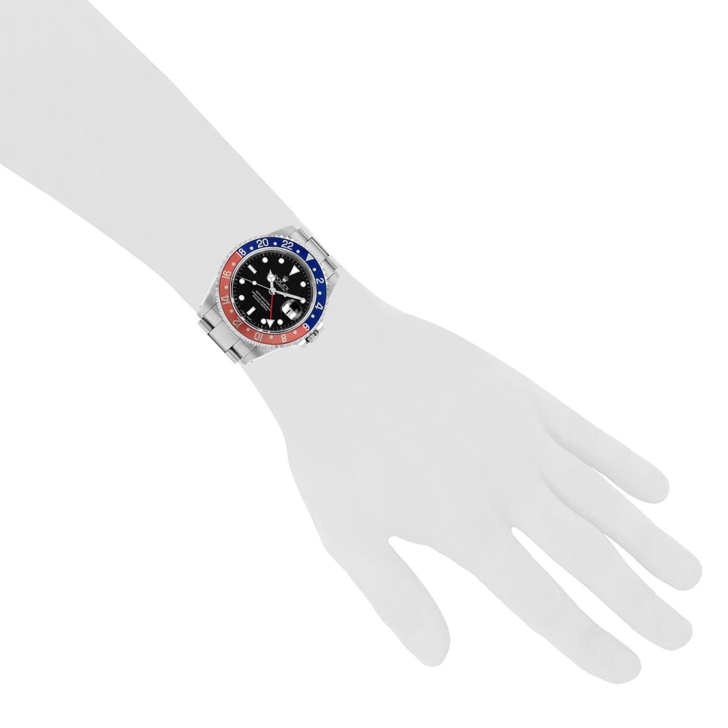 Orologio Rolex GMT-Master II in acciaio Ref: Rolex - 16710  Circa 2001 - Detail D1