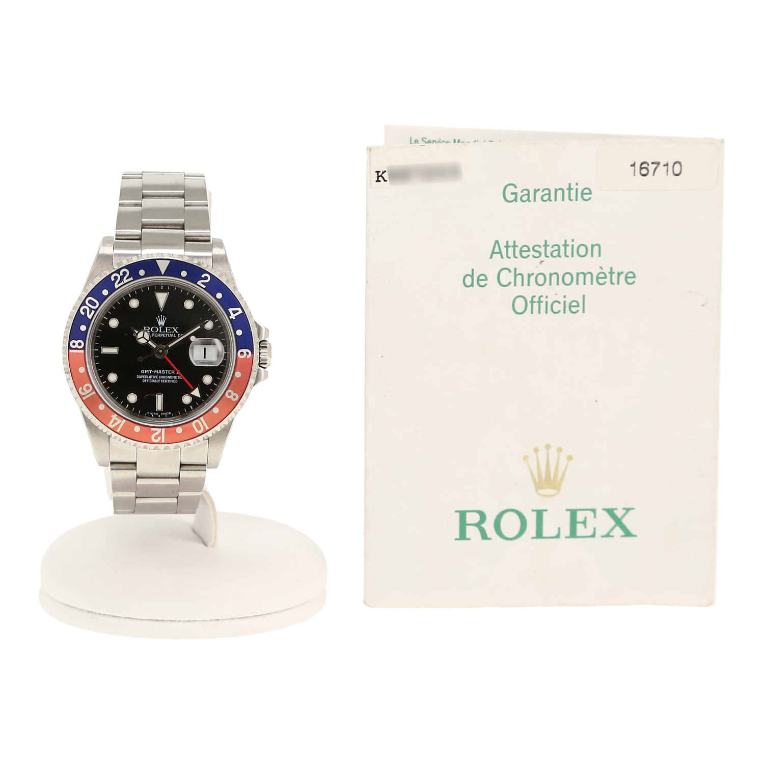Montre Rolex GMT-Master II en acier Ref: Rolex - 16710  Vers 2001 - Detail D2