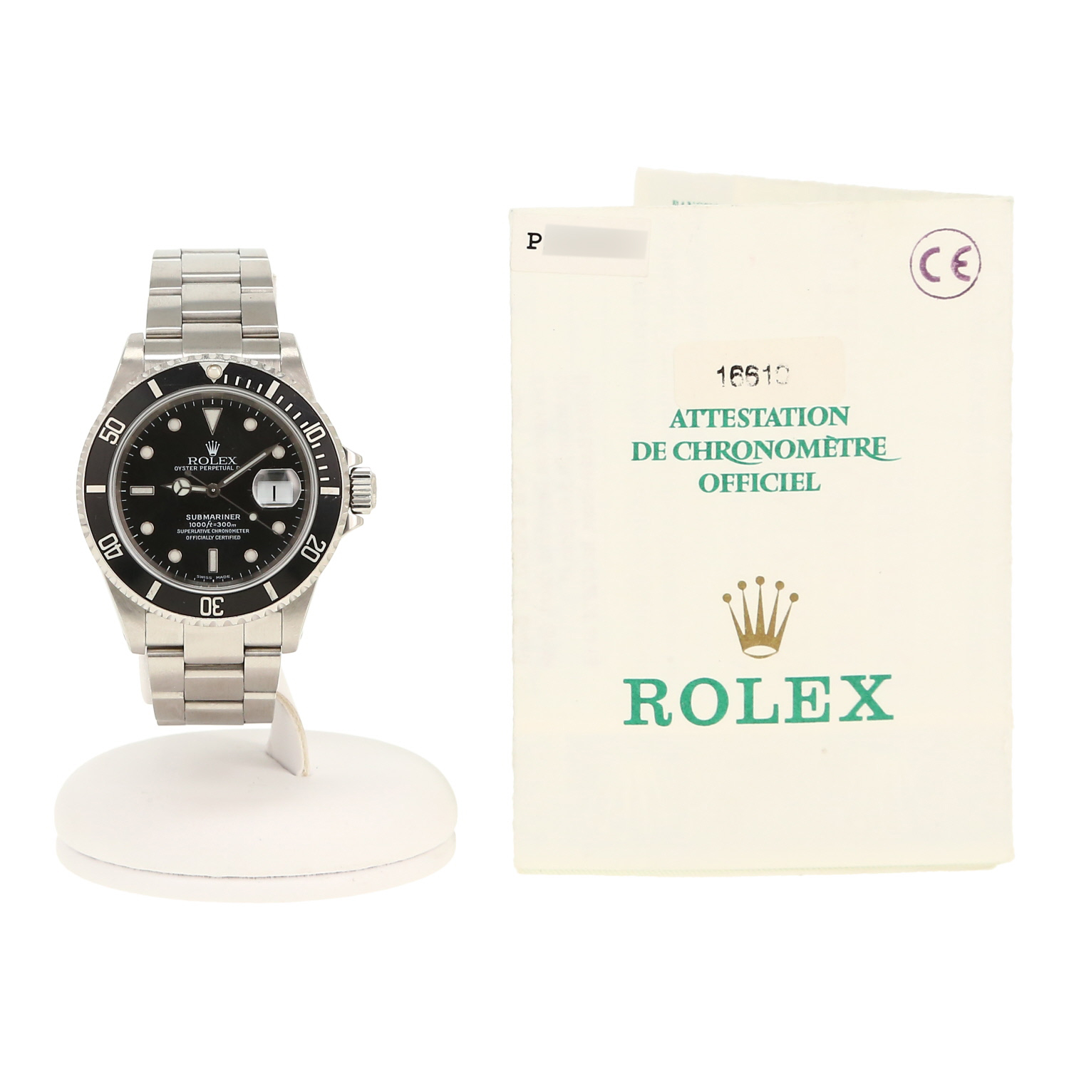 Rolex Submariner Date  in stainless steel Ref: Rolex - 16610  Circa 2000 - Detail D2
