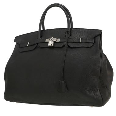Hermès  Birkin 40 cm handbag  in black togo leather