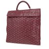 Goyard  Saint Leger handbag  in burgundy Goyard canvas  and burgundy leather - 00pp thumbnail