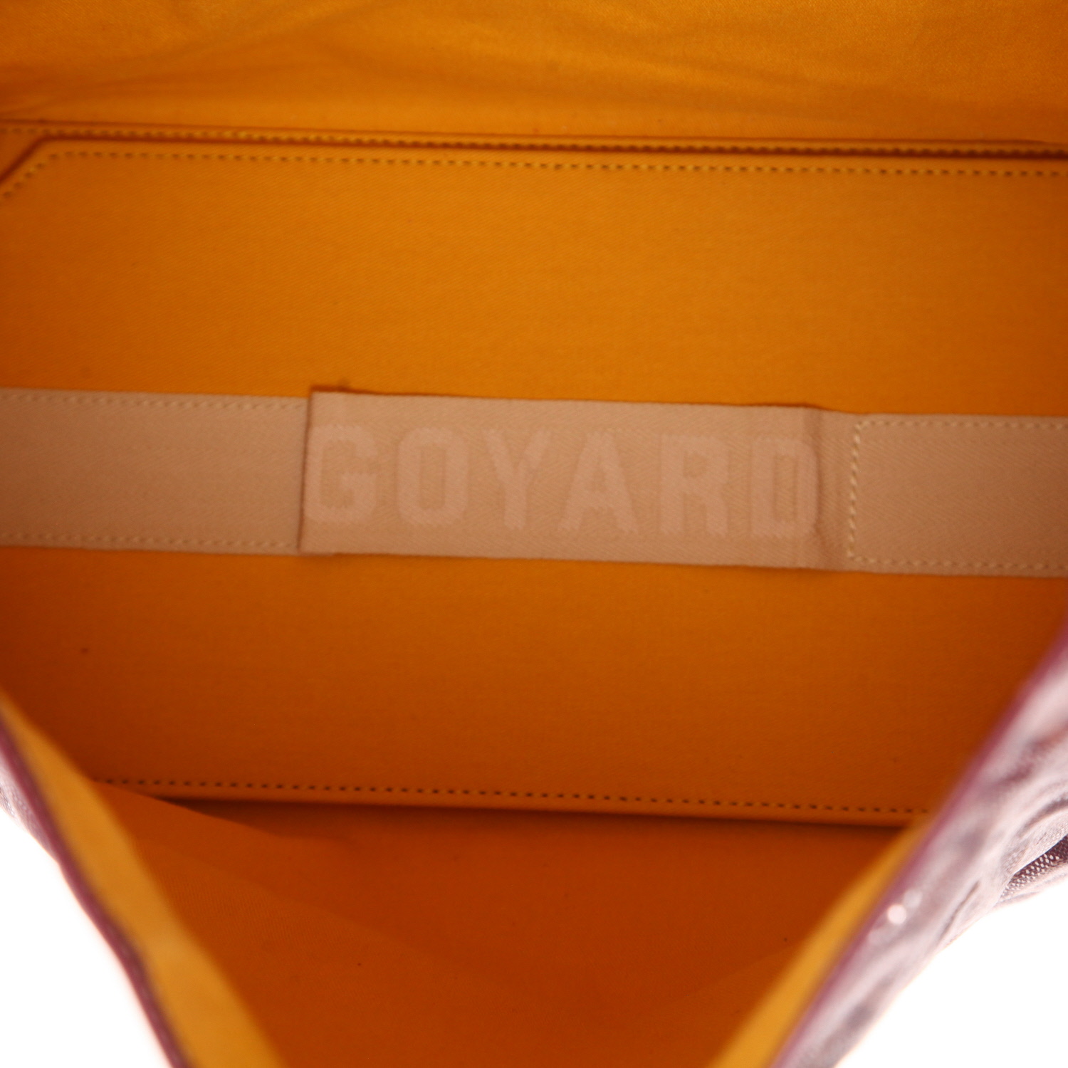 Sac à main Goyard Saint Leger en toile Goyardine bordeaux et cuir bordeaux - Detail D3