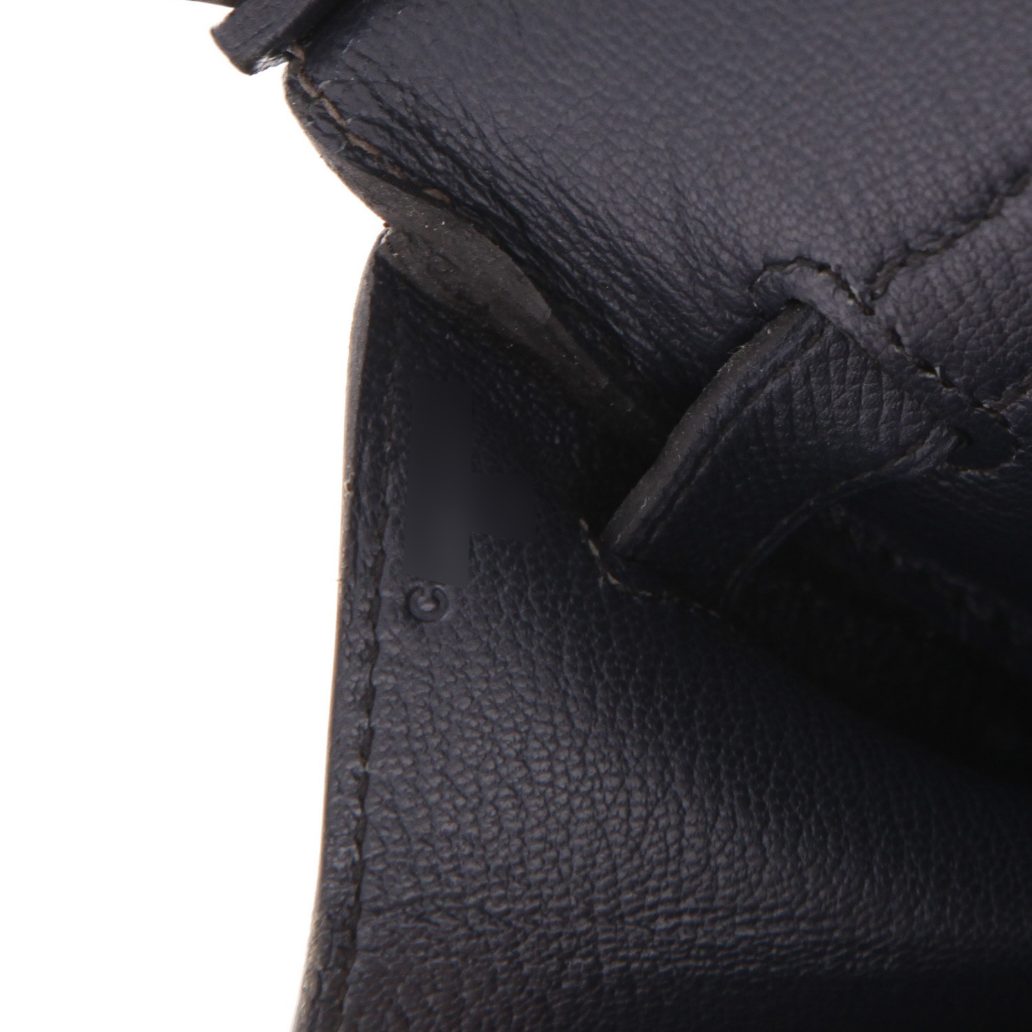 Borsa Hermès  Birkin 40 cm in pelle Epsom etoupe e blu marino - Detail D4