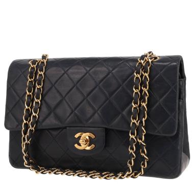 Bolso de mano Chanel  Timeless Classic en cuero acolchado azul marino