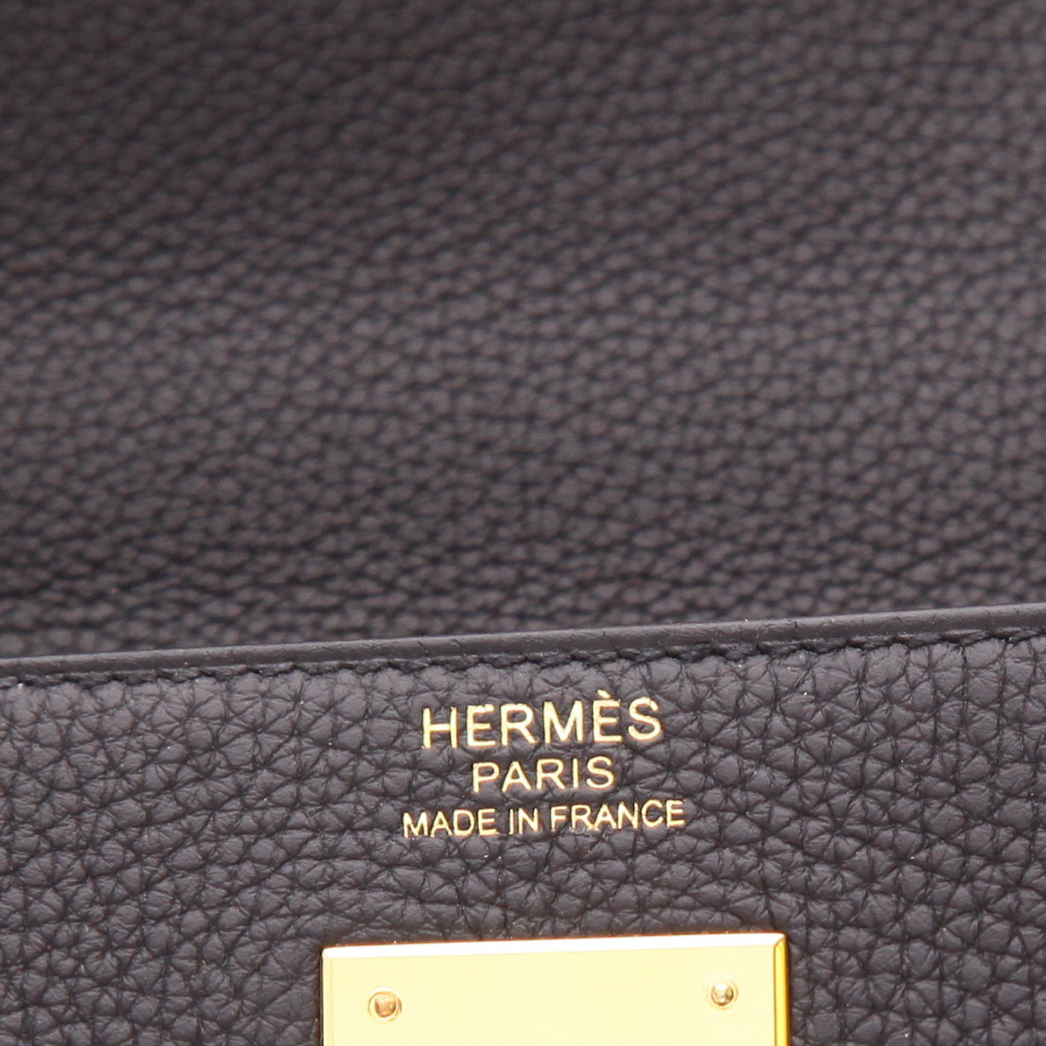 Borsa Hermès  Kelly 32 cm in pelle togo nera - Detail D2