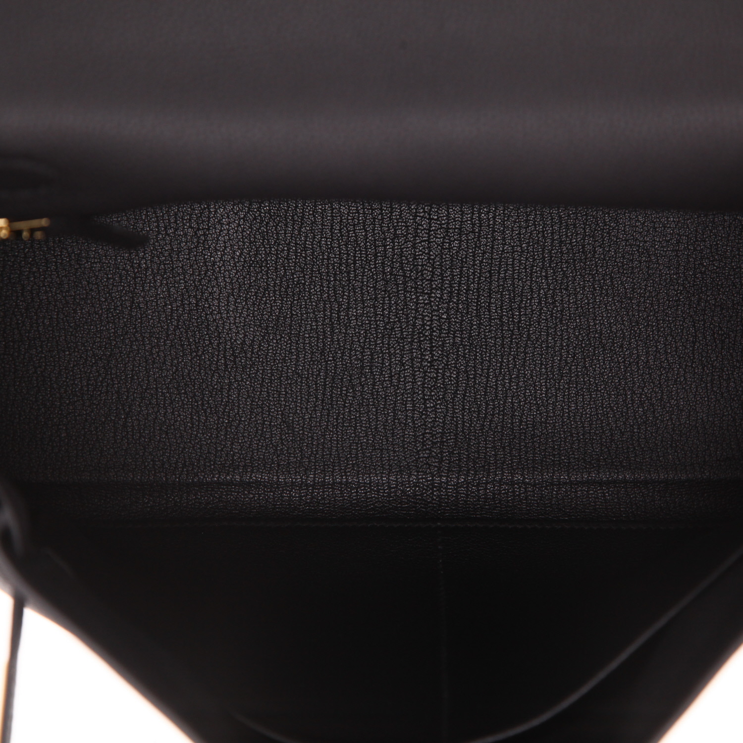 Bolso de mano Hermès  Kelly 32 cm en cuero togo negro - Detail D3