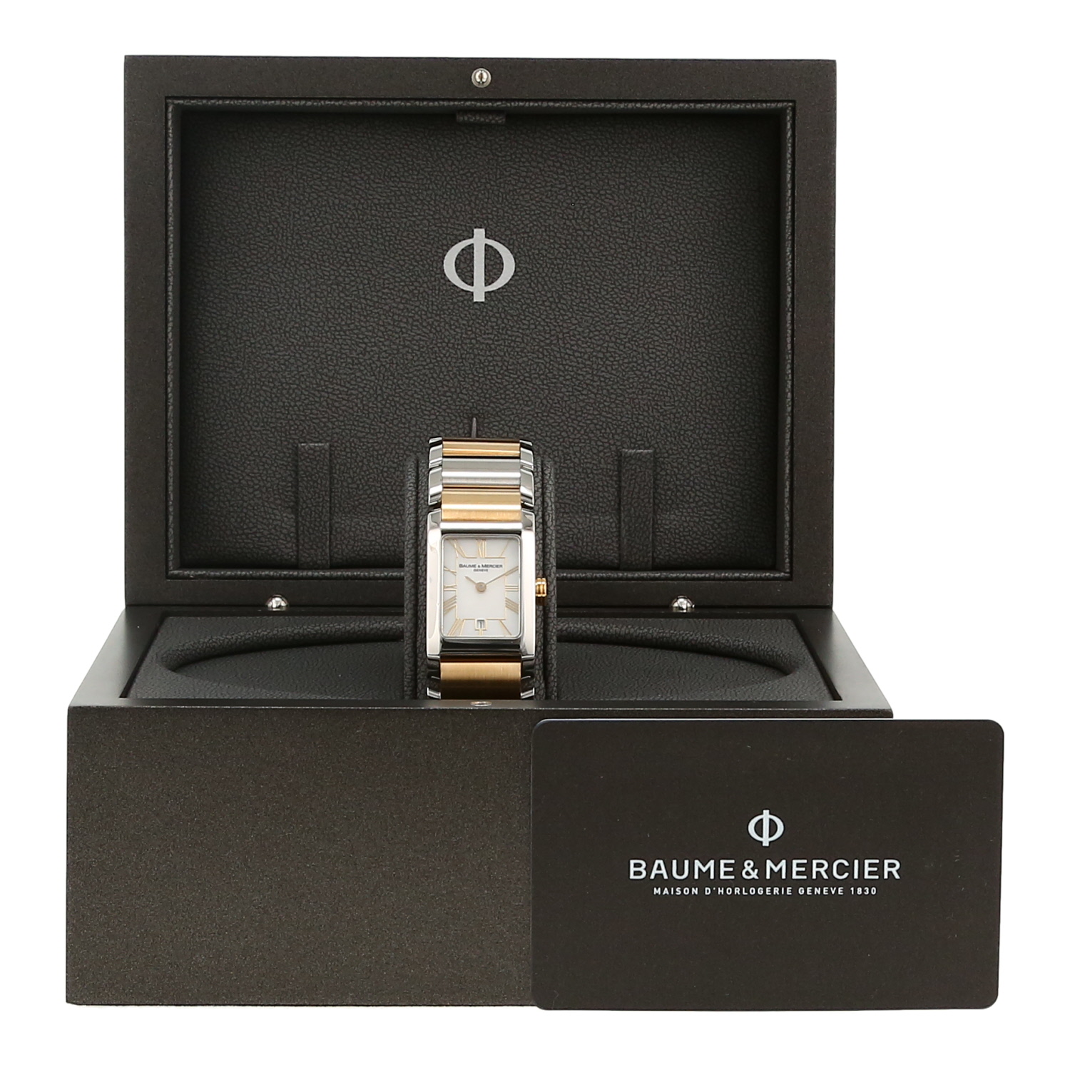 Montre Baume 
Mercier Hampton Classic en acier et plaqué or Ref: Baume 
Mercier - 65640  Vers 2010
