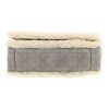Sac bandoulière Dior  Caro petit modèle  en peau retournée grise et blanche - Detail D1 thumbnail
